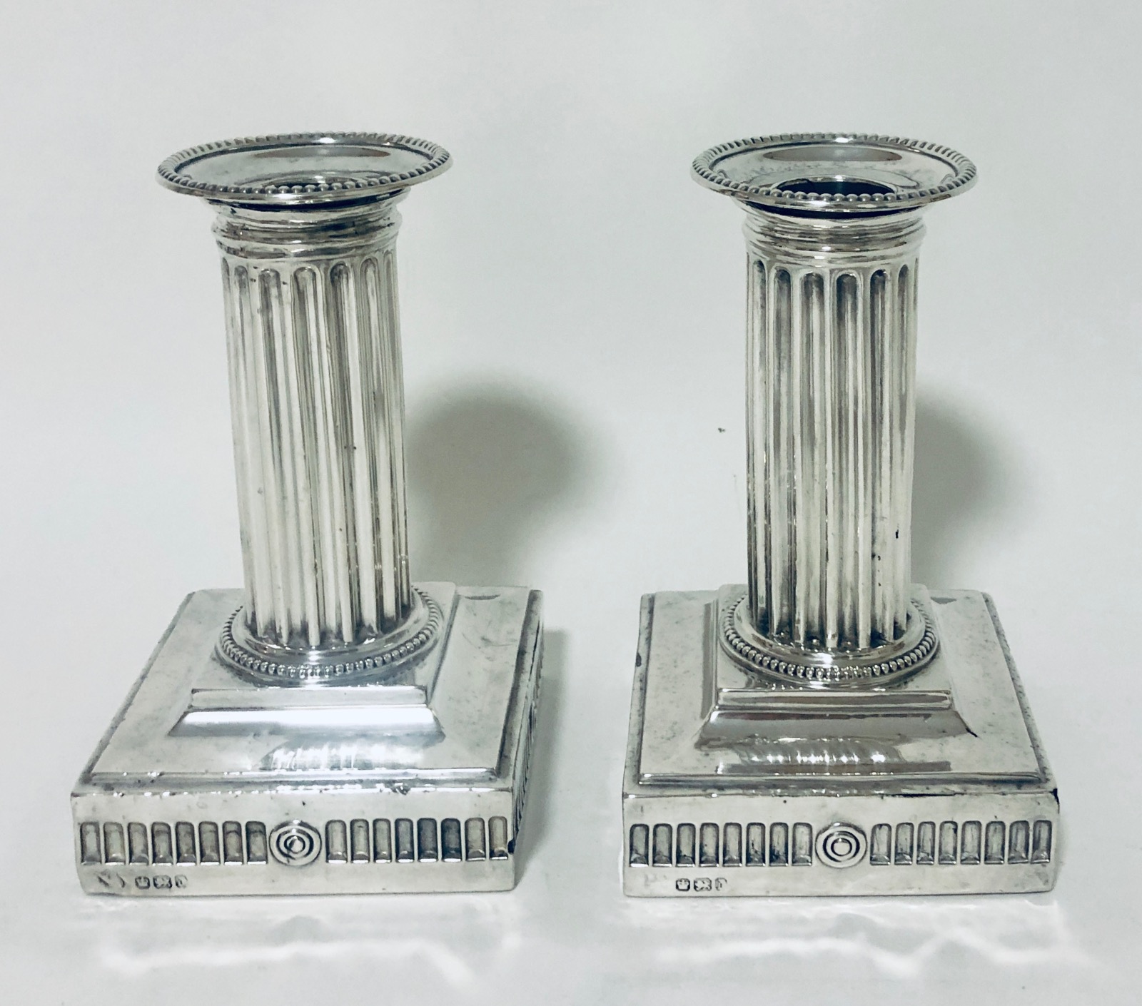 Pair of Antique Victorian Silver Candlesticks (1 of 15) Pair of Antique Victorian Silver Candlesticks (1 of 15)