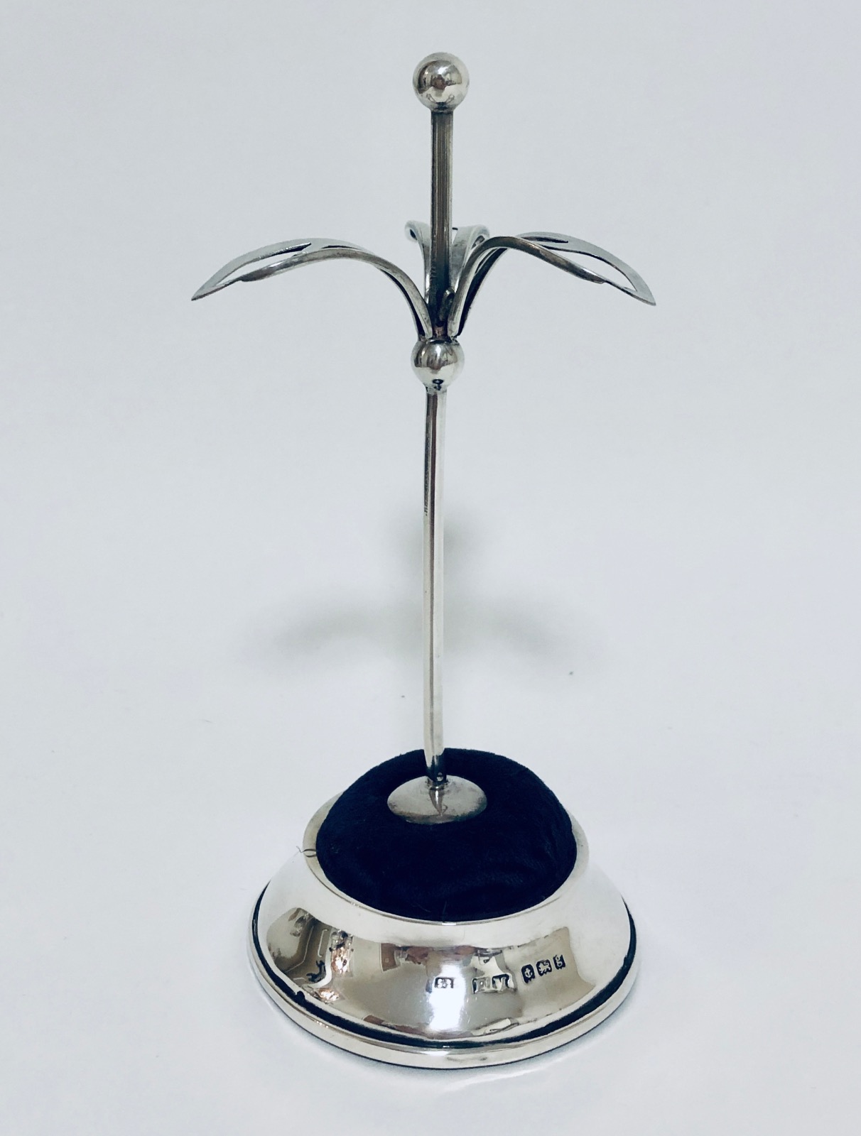 Antique Solid Silver Hat Pin Cushion Stand (1 of 8) Antique Solid Silver Hat Pin Cushion Stand (1 of 8)