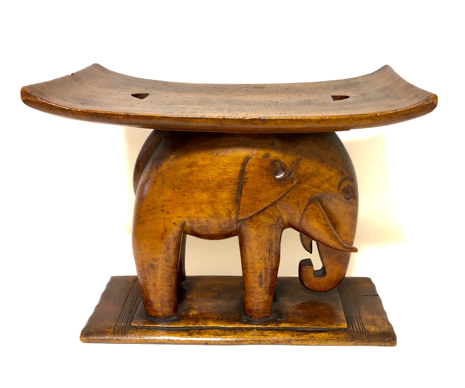 Carved Wood African Elephant Stool Ashanti Tribe Ghana (1 of 12) Carved Wood African Elephant Stool Ashanti Tribe Ghana (1 of 12)