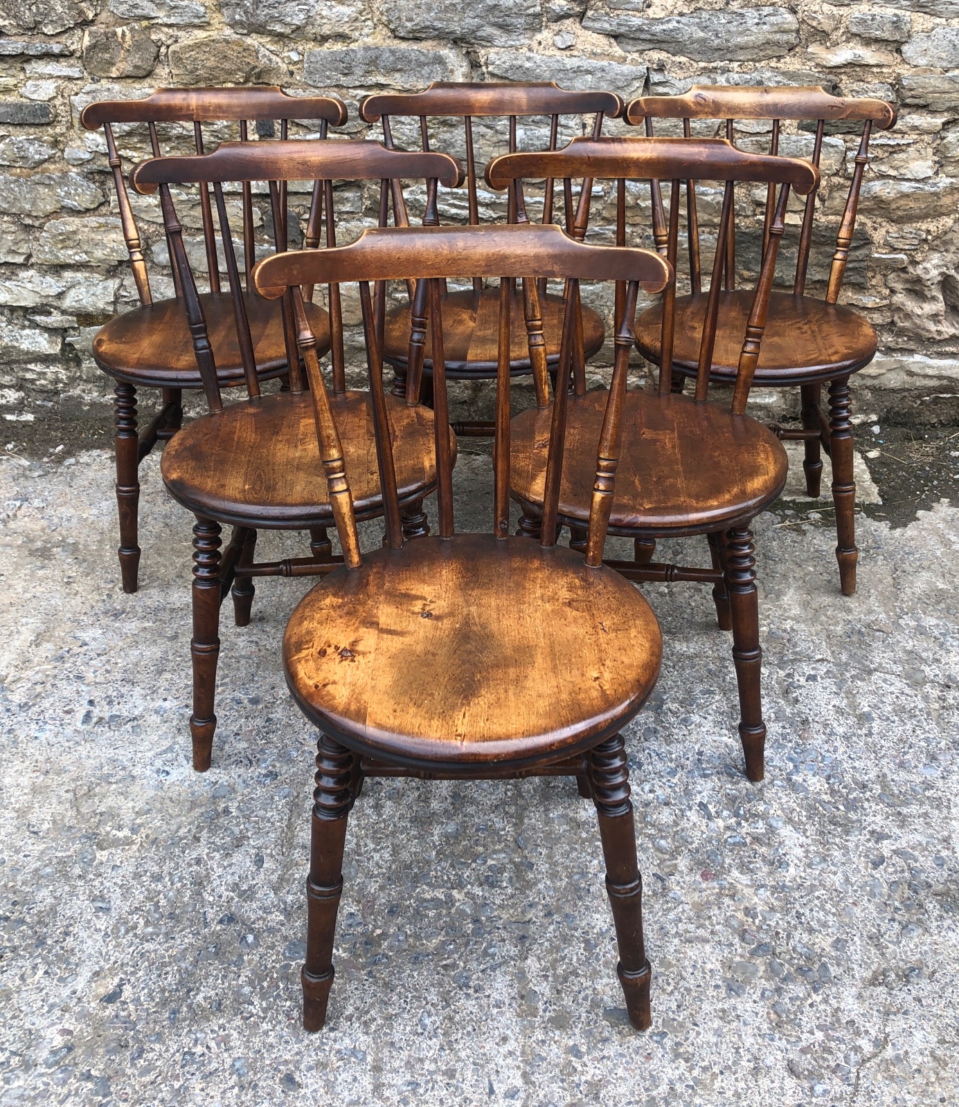 Set of 6 Antique Penny Chairs (1 of 11) Set of 6 Antique Penny Chairs (1 of 11)