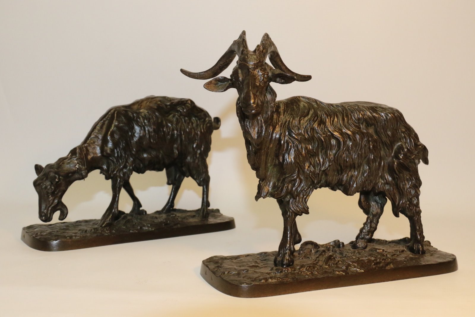 Fine Pair of 19th Century Goat Sculptures after P J Mene (1 of 21) Fine Pair of 19th Century Goat Sculptures after P J Mene (1 of 21)