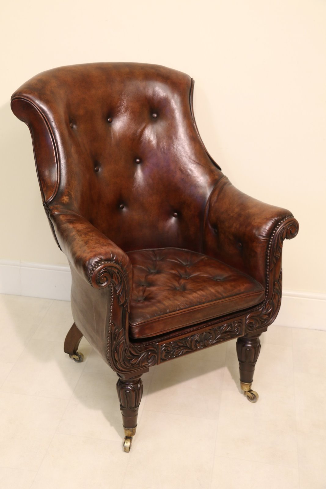 Fine English Late Regency Library Armchair (1 of 14) Fine English Late Regency Library Armchair (1 of 14)