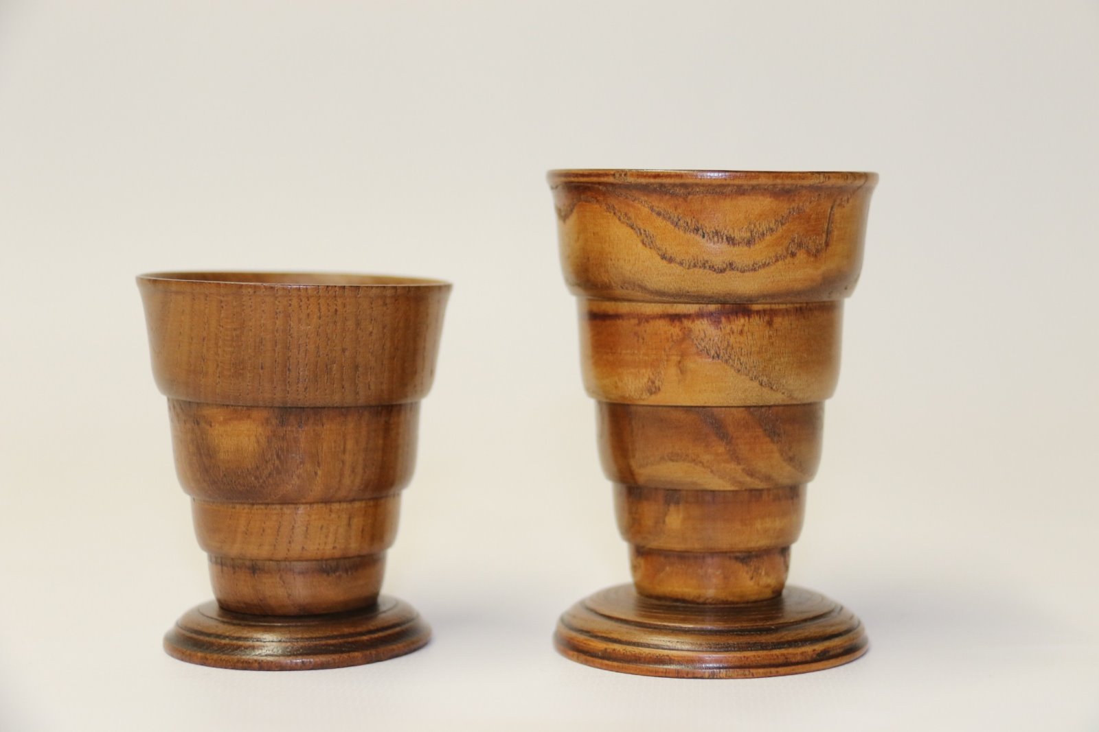 Matched Pair of Treen Folding Cups (1 of 9) Matched Pair of Treen Folding Cups (1 of 9)