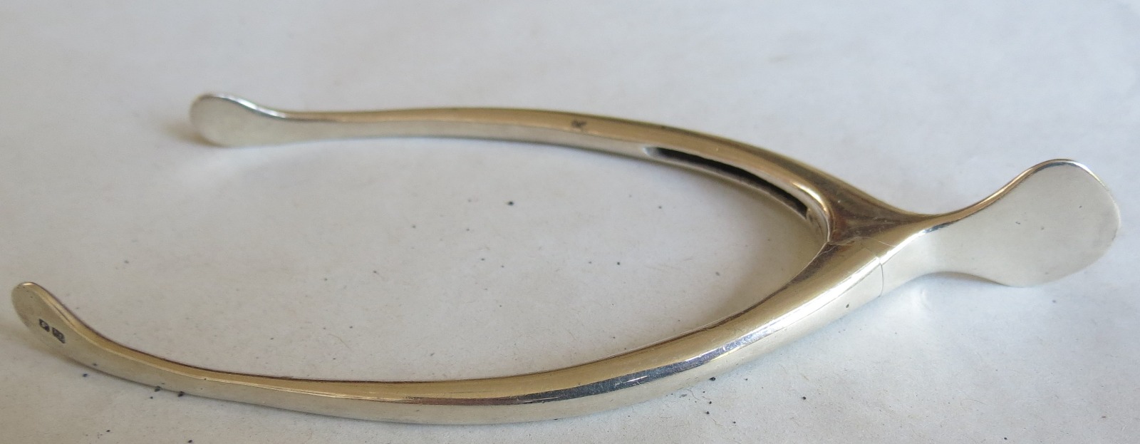 Sampson Mordan & Co – Edwardian Silver Novelty Large Wishbone Tongs – 1909 (1 of 8)