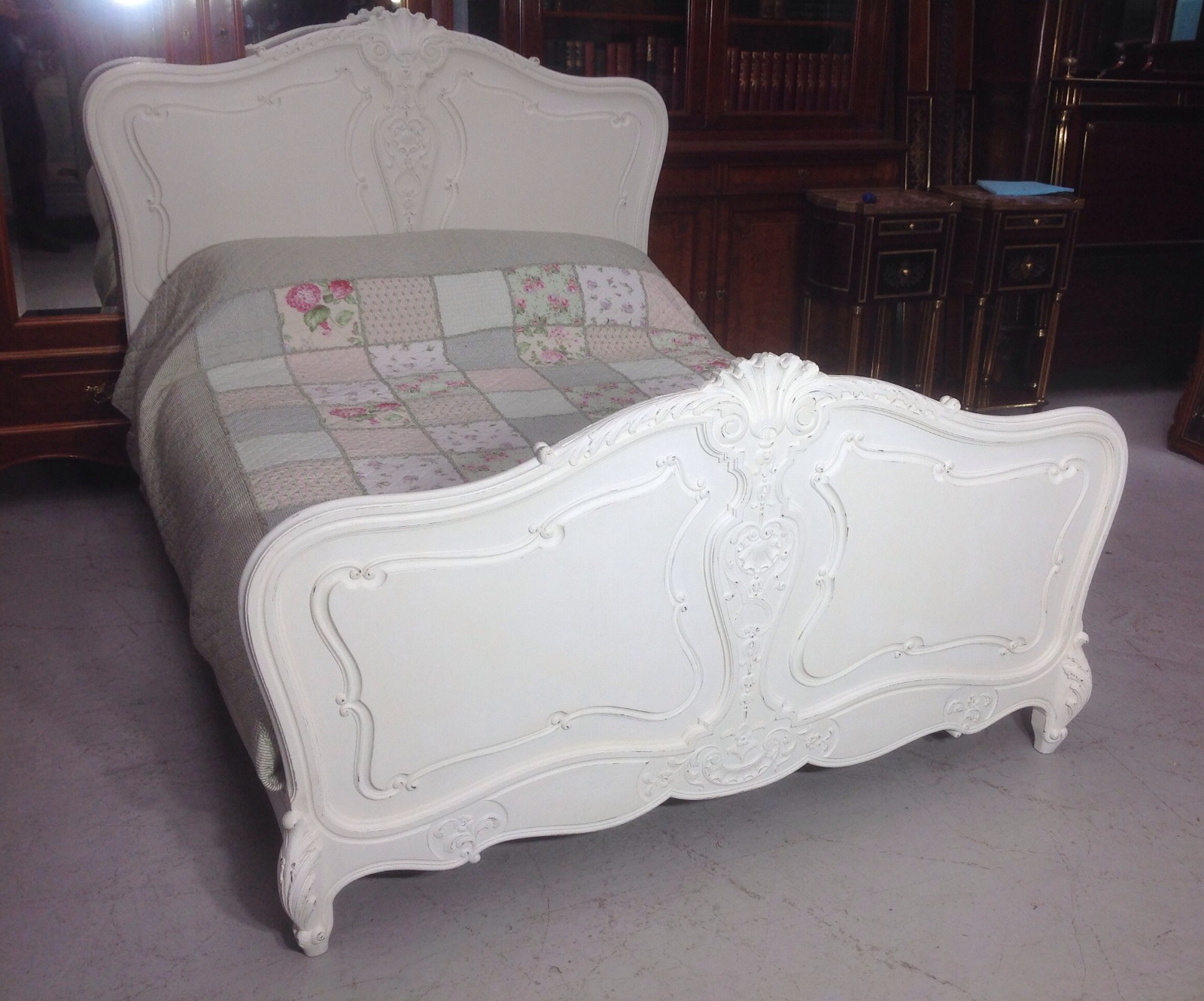 French Painted King Size Bed c.1920 (1 of 13) French Painted King Size Bed c.1920 (1 of 13)