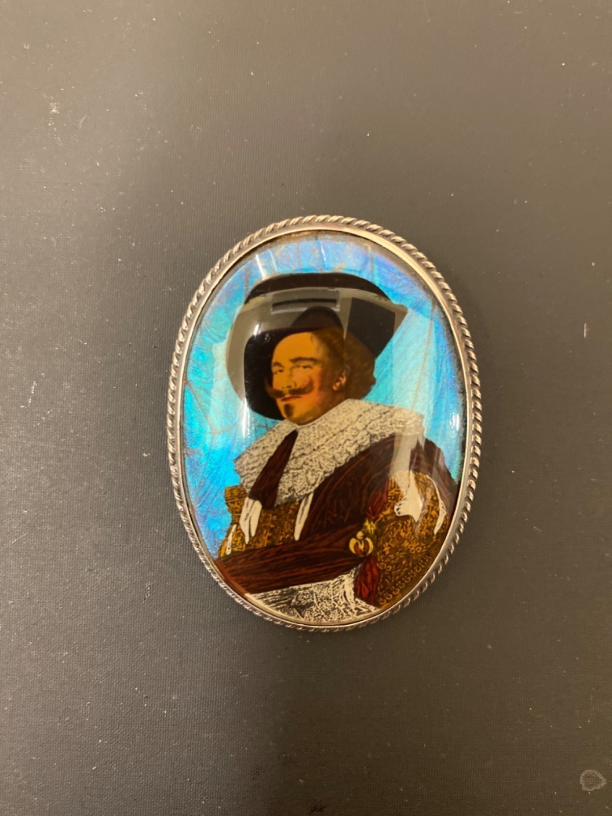 Silver Butterfly Wing Cavalier Brooch c.1940 (1 of 2)