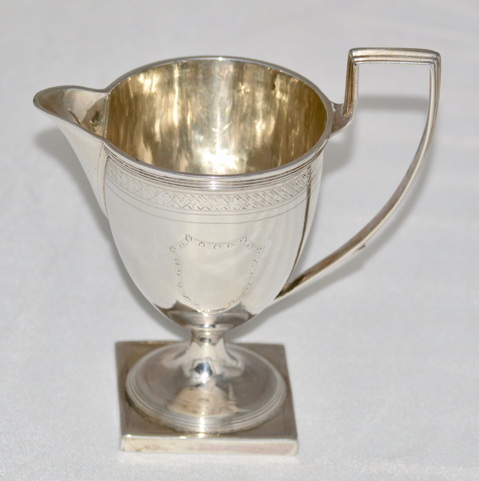 1793 Georgian Silver Creamer by Henry Chawner, London (1 of 11)