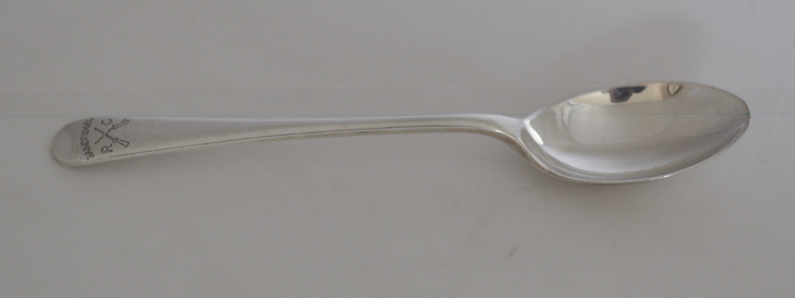 Walker & Hall Solid Silver Spoon with Rifle Inscription (1 of 6)