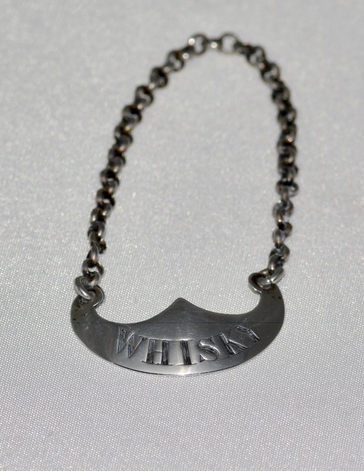 Georgian Silver Scottish Whisky Label by Edinburgh's Robert Gray & Son c.1810 (1 of 5)