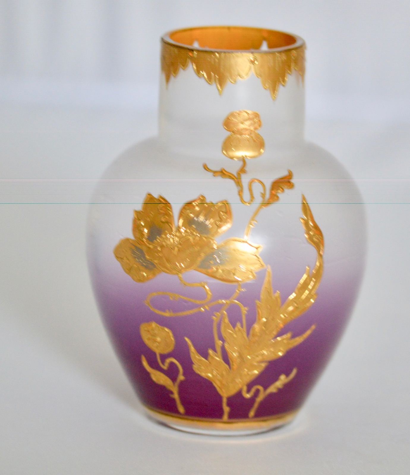 Gorgeous Mont Joye St Denis Art Nouveau Glass Vase c.1900 (1 of 1) Gorgeous Mont Joye St Denis Art Nouveau Glass Vase c.1900 (1 of 1)