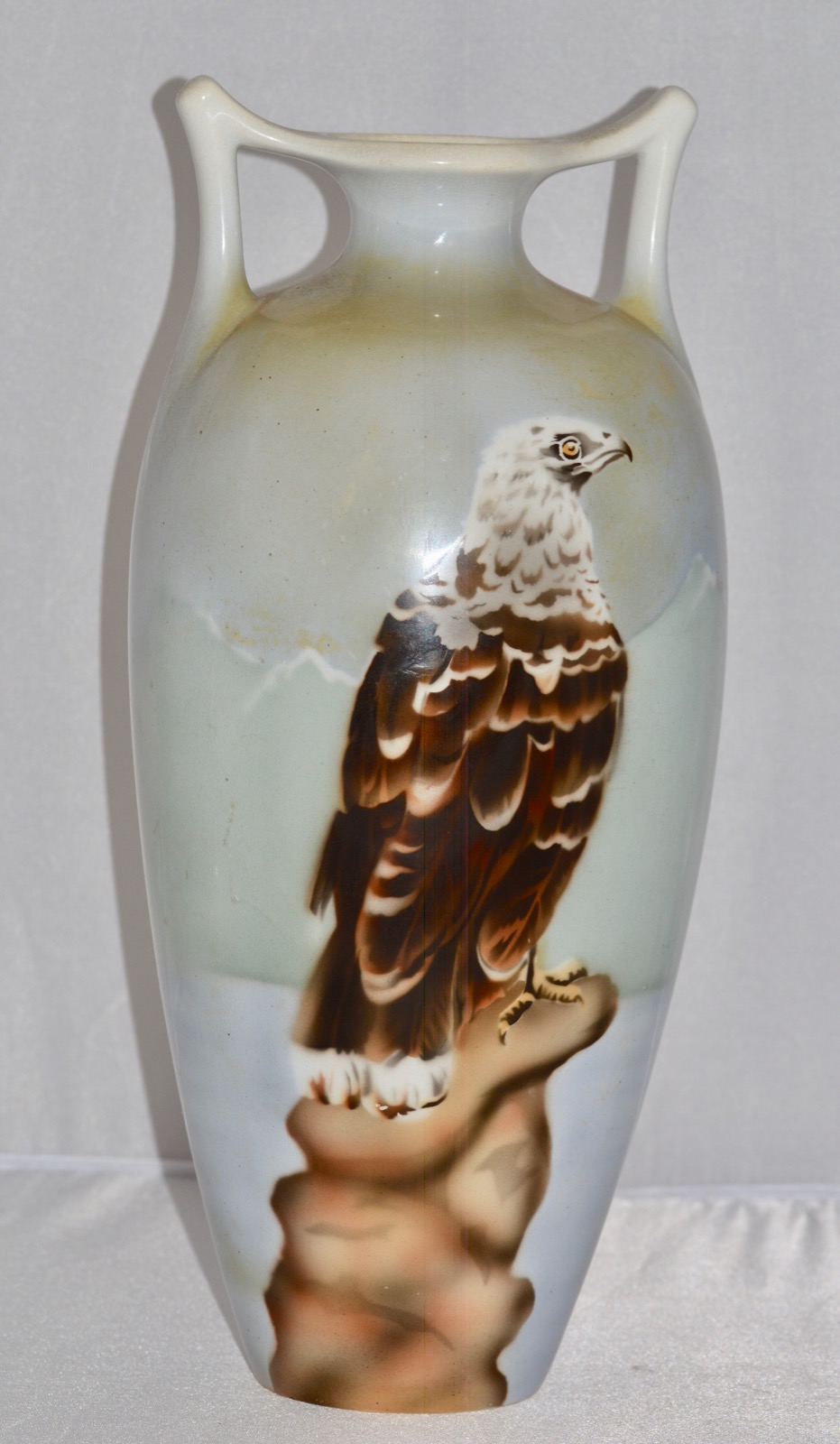 Stunning Art Deco Bird of Pray Ceramic Vase - Maestricht Holland 1920 / 1930 (1 of 9)