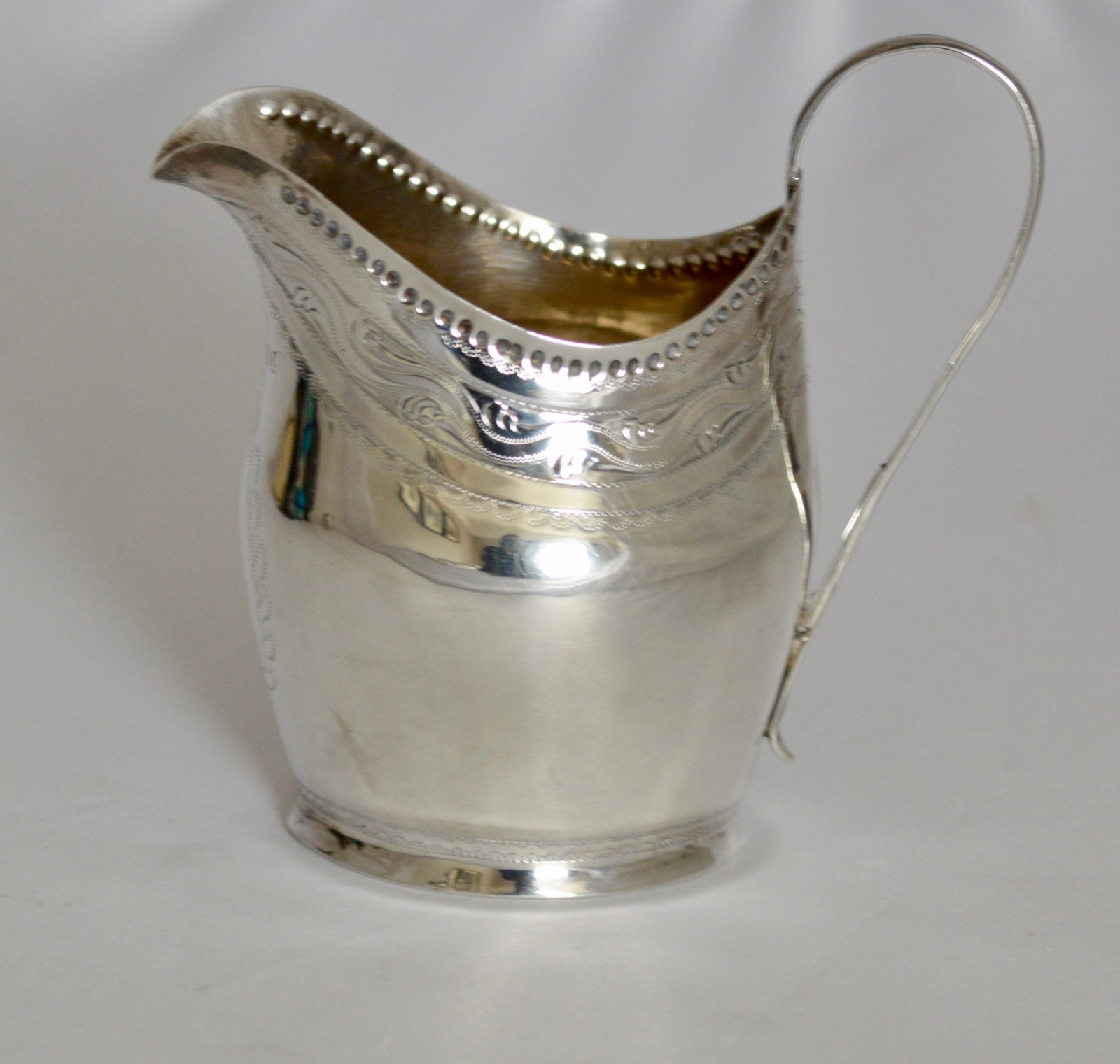 1804 George III Sterling Silver Cream Jug by London's William Bennett (1 of 7)