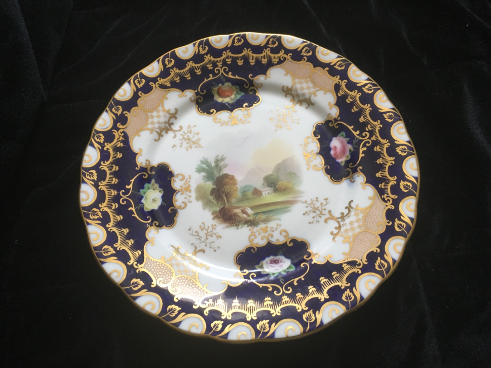 19th Century Cabinet Plate with a View Landscape (1 of 5)