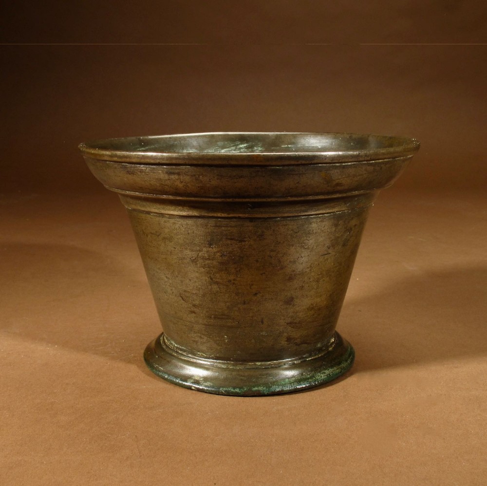 Nice Plain Bronze Mortar, Continental 17th / 18th Century (1 of 6)
