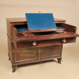 Scottish Regency Mahogany Library Secretaire - Attributed to: William Trotter Edinburgh (1 of 8)
