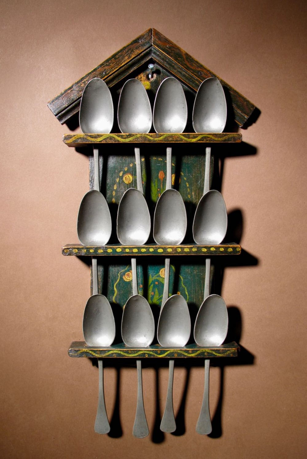 Dutch Very Decorative & Original Painted Spoon Rack (1 of 5)