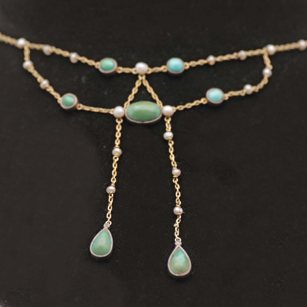 Edwardian 18ct Negligee Necklace (1 of 2)