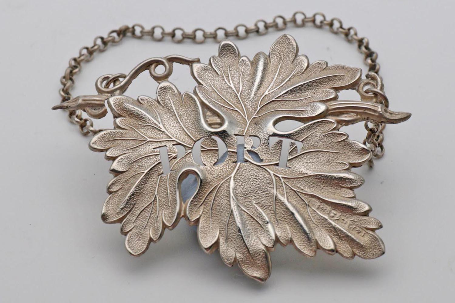 Georgian Silver Port Decanter Label (1 of 2)