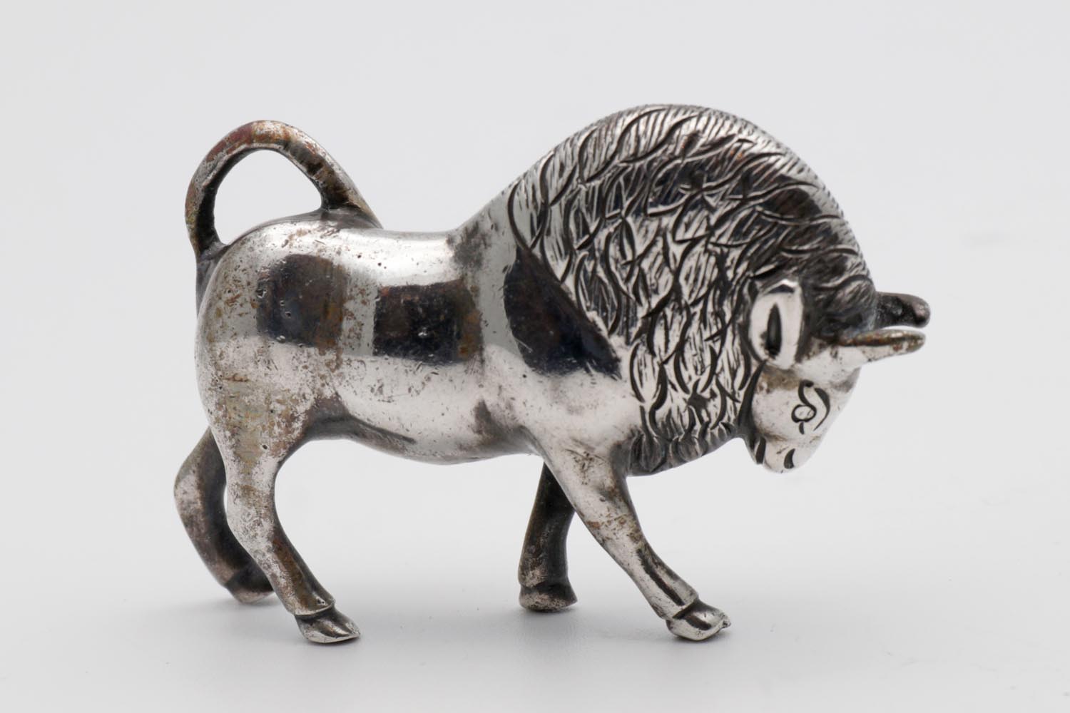 Antique Silver Ram (1 of 2)