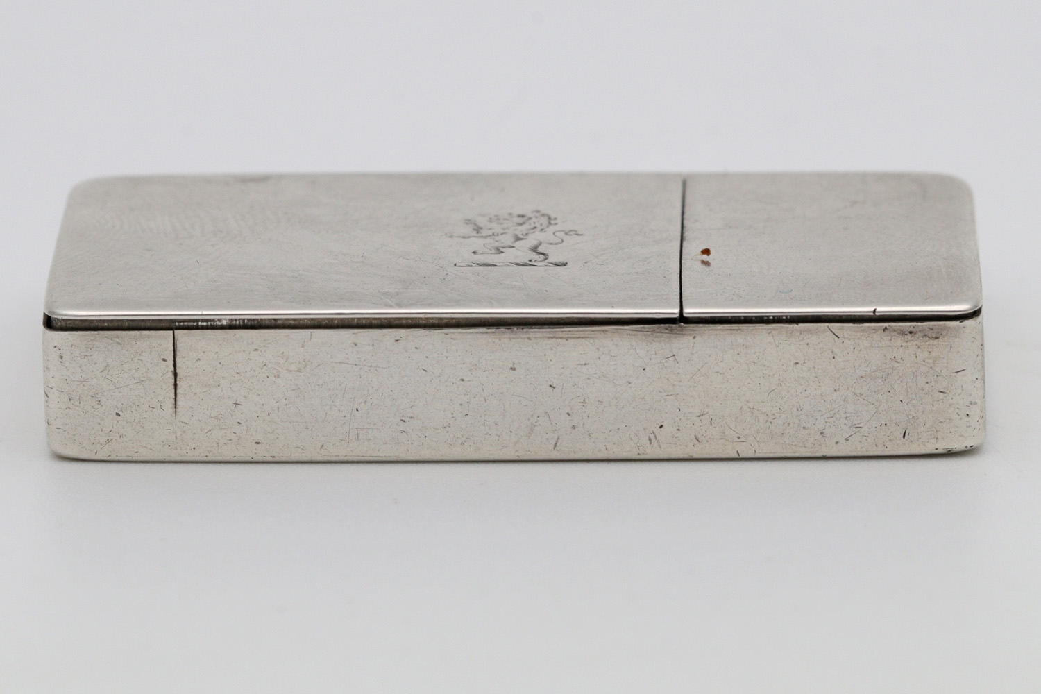 Rare Solid Silver Victorian Snuff Box / Vesta Case Nathaniel Mills (1 of 4)