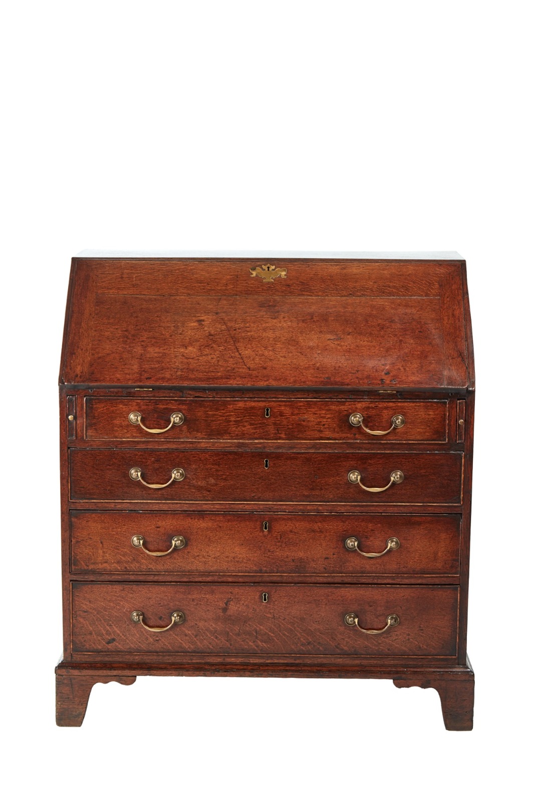 18th Century Antique Oak Bureau (1 of 9) 18th Century Antique Oak Bureau (1 of 9)