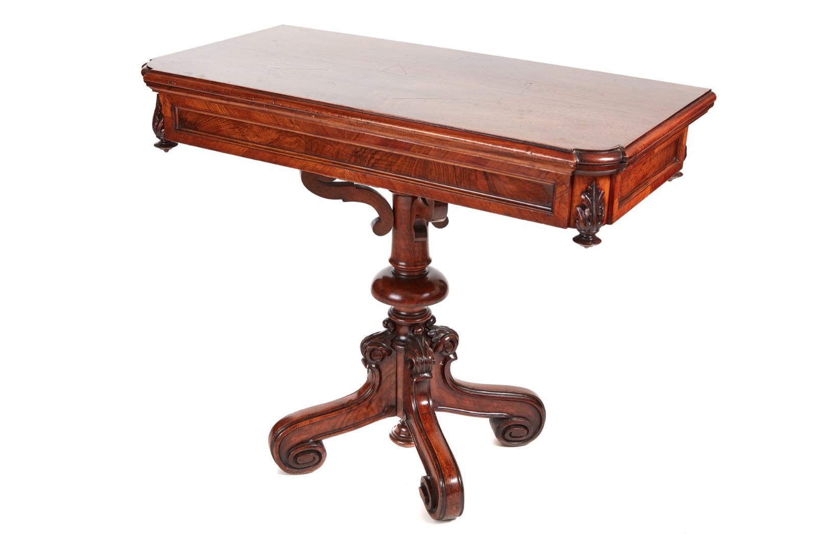 Unusual Victorian Walnut Card Table (1 of 11) Unusual Victorian Walnut Card Table (1 of 11)