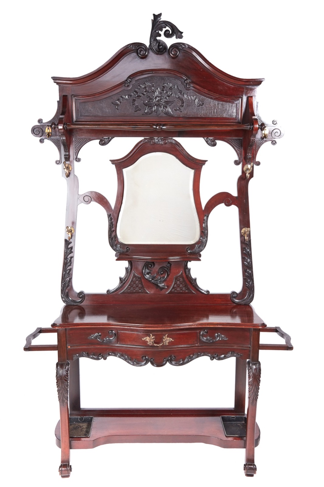 Quality Victorian Carved Mahogany Hall Stand (1 of 12) Quality Victorian Carved Mahogany Hall Stand (1 of 12)