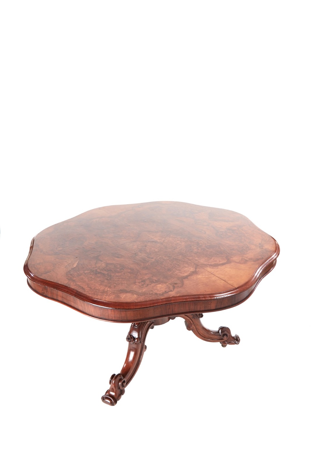Finest Quality Burr Walnut Shaped Centre Table (1 of 9) Finest Quality Burr Walnut Shaped Centre Table (1 of 9)