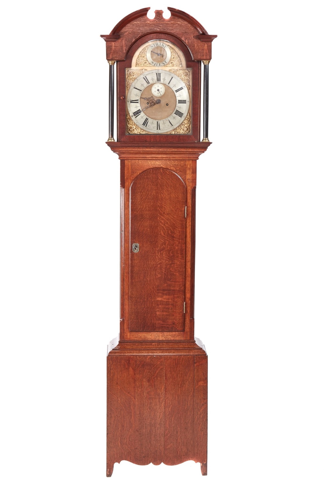 Antique Oak Brass Face 8 Day Grandfather Clock (1 of 12) Antique Oak Brass Face 8 Day Grandfather Clock (1 of 12)
