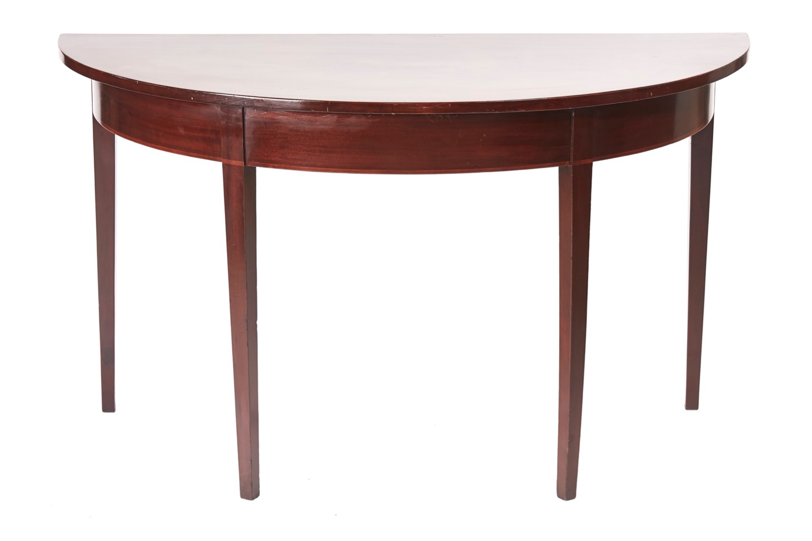 Quality George III Mahogany Demi-Lune Console Table (1 of 7) Quality George III Mahogany Demi-Lune Console Table (1 of 7)