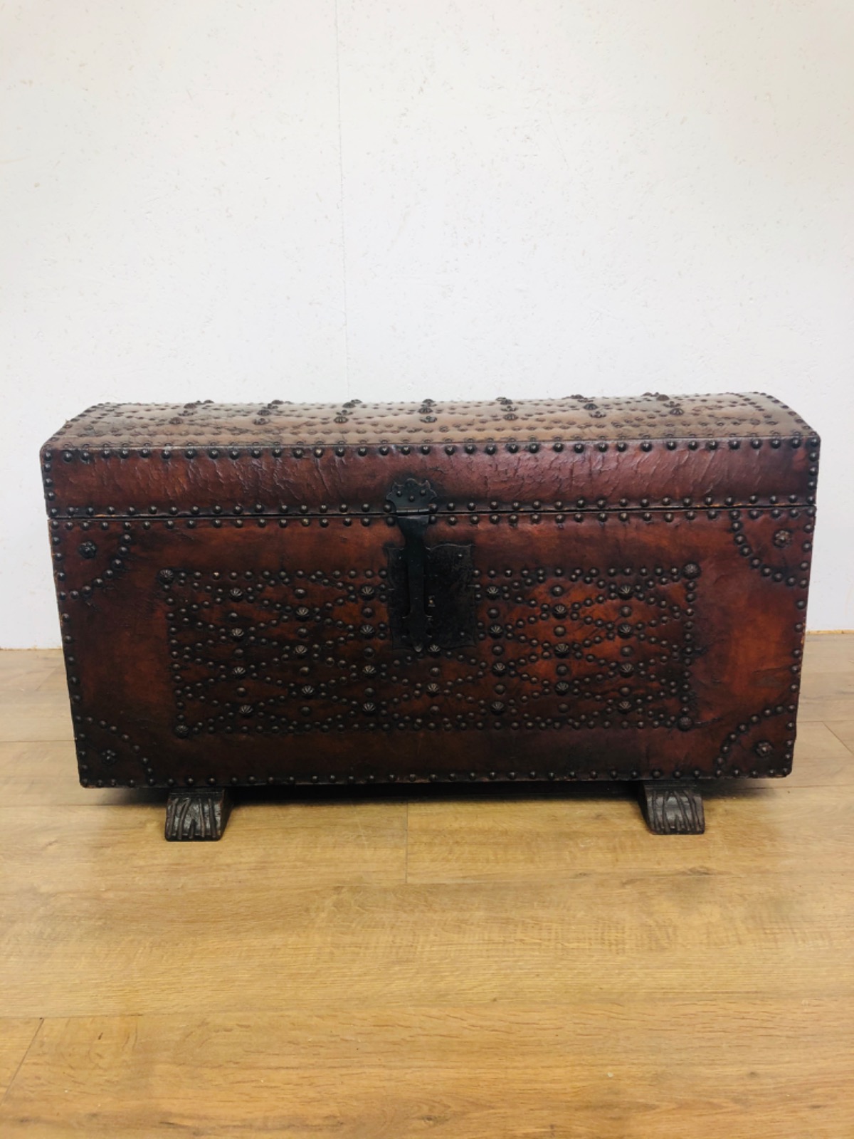 Studded Leather Trunk c.1920 (1 of 4) Studded Leather Trunk c.1920 (1 of 4)