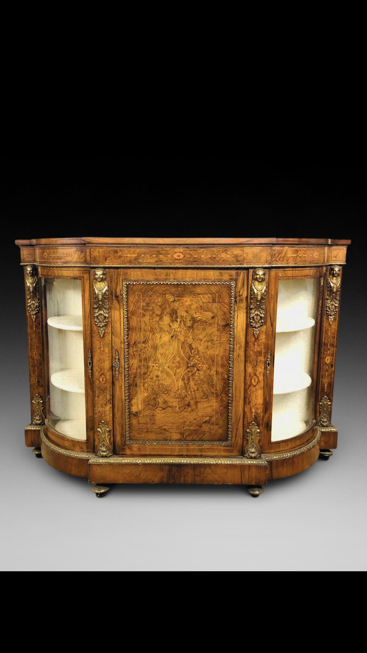 19th Century Victorian Walnut Credenza (1 of 4) 19th Century Victorian Walnut Credenza (1 of 4)