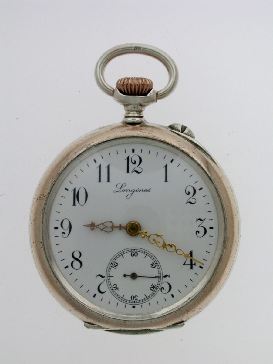 A Superb Gents Longines Silver Open Face Pocket Watch on LoveAntiques.com