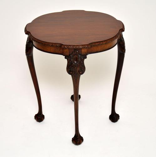 Antique Chippendale Style Carved Mahogany Occasional Table (1 of 6)