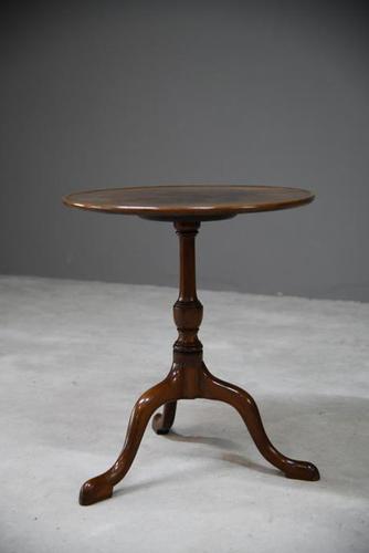 Georgian Mahogany Tripod Side Table (1 of 12)