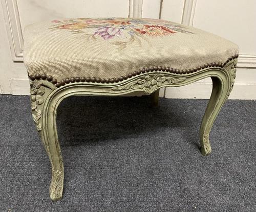 Pretty French Cabriole Leg Stool (1 of 10)