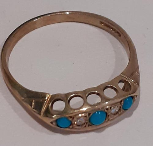 Gold Turquoise Ring (1 of 5) Gold Turquoise Ring (1 of 5)