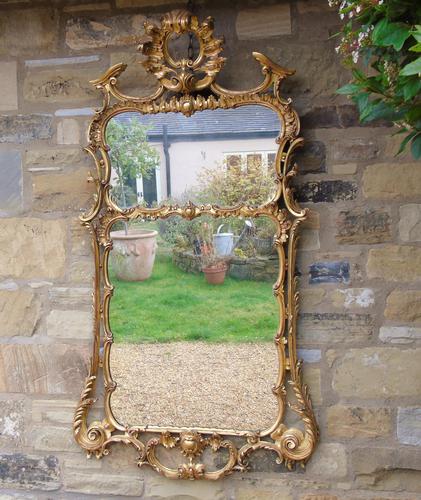 Stunning Twin Plate Rococo Mirror 19th Century (1 of 8) Stunning Twin Plate Rococo Mirror 19th Century (1 of 8)