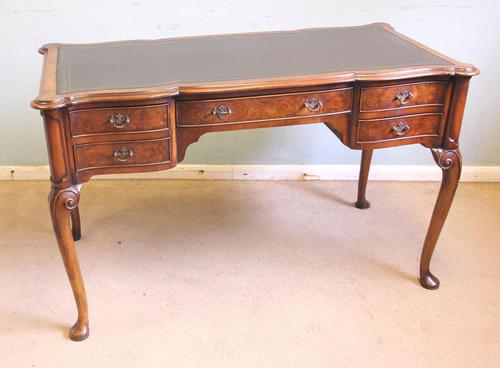 Antique Quality Burr Walnut Writing Desk (1 of 13)