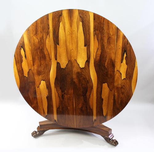 Fine William IV Sabina Wood Centre Table c.1830 (1 of 10)