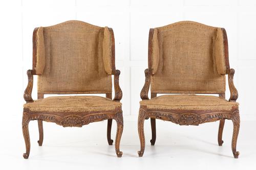 Pair of 19th Century French Oak Armchairs (1 of 9) Pair of 19th Century French Oak Armchairs (1 of 9)