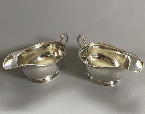 Stylish Pair of Art Deco Silver Gravy Boats (1 of 6) Stylish Pair of Art Deco Silver Gravy Boats (1 of 6)
