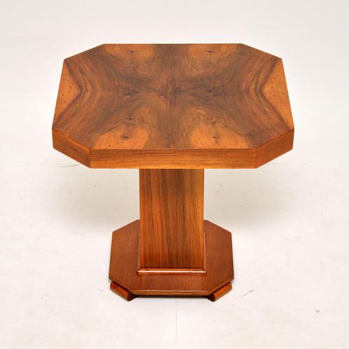 1930's Art Deco Figured Walnut Occasional Coffee / Side Table (1 of 9) 1930's Art Deco Figured Walnut Occasional Coffee / Side Table (1 of 9)