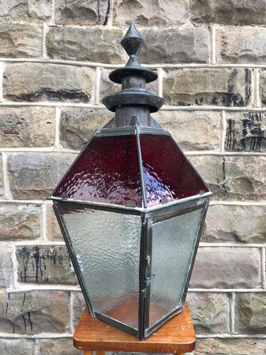 Antique Glazed Copper Lantern (1 of 8) Antique Glazed Copper Lantern (1 of 8)