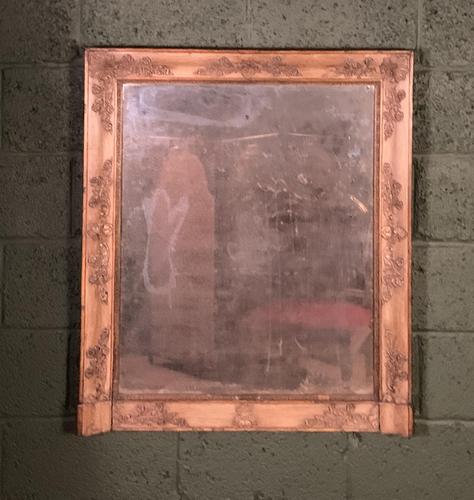 Empire Period Distressed Painted Foxed Plate Mirror (1 of 10)