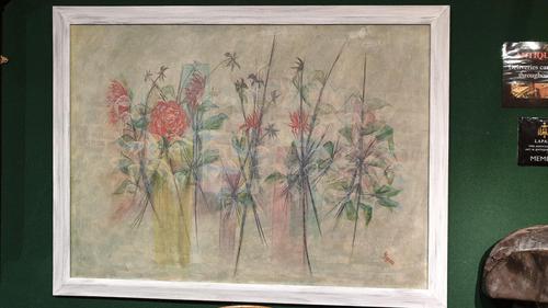 Beautiful Large Framed Painting on Canvas. c.1960 (1 of 4) Beautiful Large Framed Painting on Canvas. c.1960 (1 of 4)