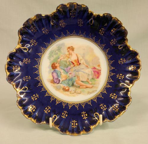 Austrian Porcelain Frilled Cabinet Plate (1 of 7) Austrian Porcelain Frilled Cabinet Plate (1 of 7)