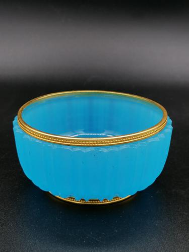 Antique French Opaline Bronze Mounted Bowl (1 of 4) Antique French Opaline Bronze Mounted Bowl (1 of 4)