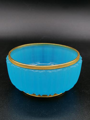 Antique French Opaline Bronze Mounted Bowl (1 of 4)