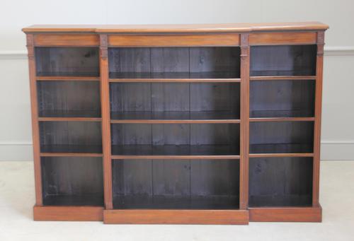 Early 19th Century Mahogany Breakfront Open Bookcase (1 of 9)